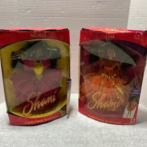 Shani Dolls Nichelle Asha Mattel Barbie Gown 1991 Cultural Ethnic Open Box Vtg